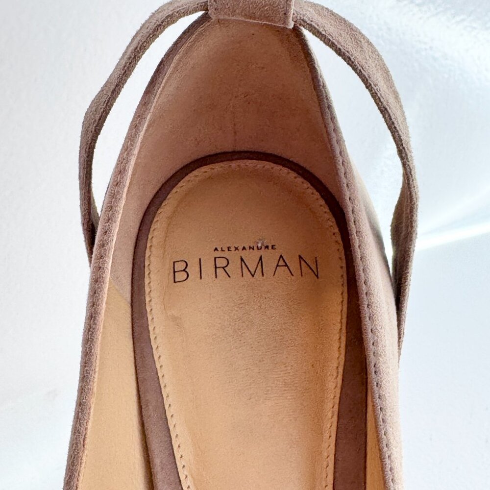Alexandre Birman Suede T-Strap Pumps Heels Size 38.5 Designer - Picture 10 of 14